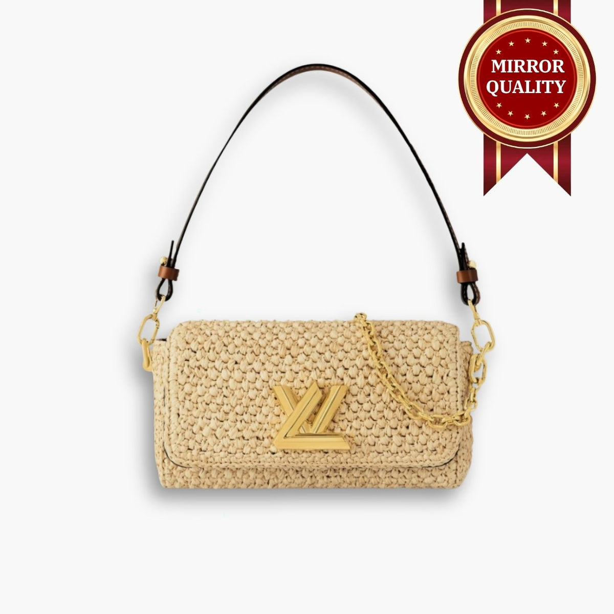 Mirror Quality – Louis Vuitton Twist West Natural 24Cm M25030