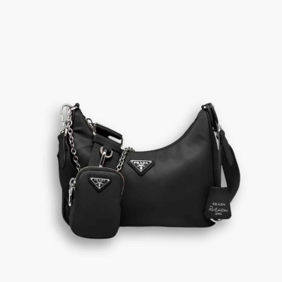 Prada Re Edition 2005 Re Nylon Bag Black 22cm 1BH204 R064 F0002 V V9L