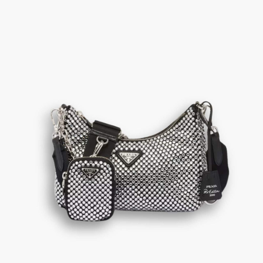 Prada Re Edition 2005 Satin With Crystals 23Cm