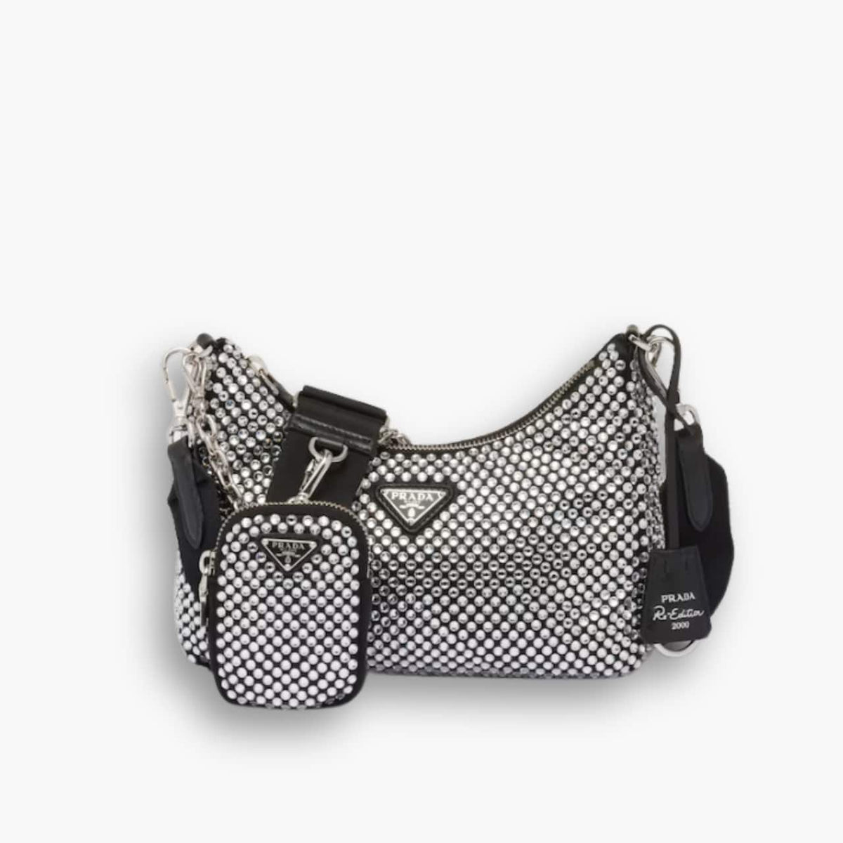 Prada Re Edition 2005 Satin With Crystals 23Cm