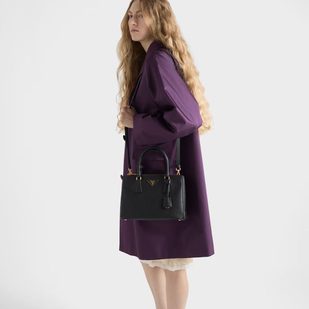 Prada Galleria Medium Saffiano Leather Bag Black 28cm 1BA863 NZV F0002 V EOO