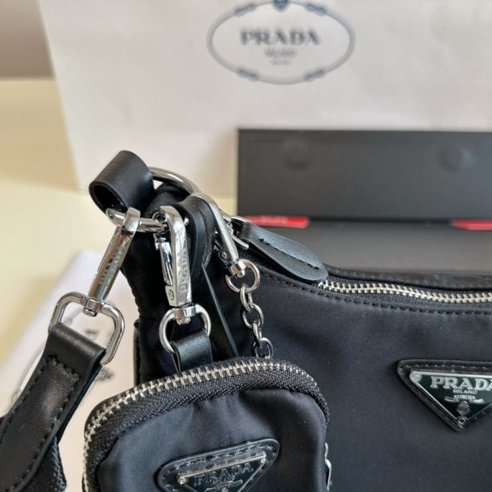 Prada Re Edition 2005 Re Nylon Bag Black 26cm