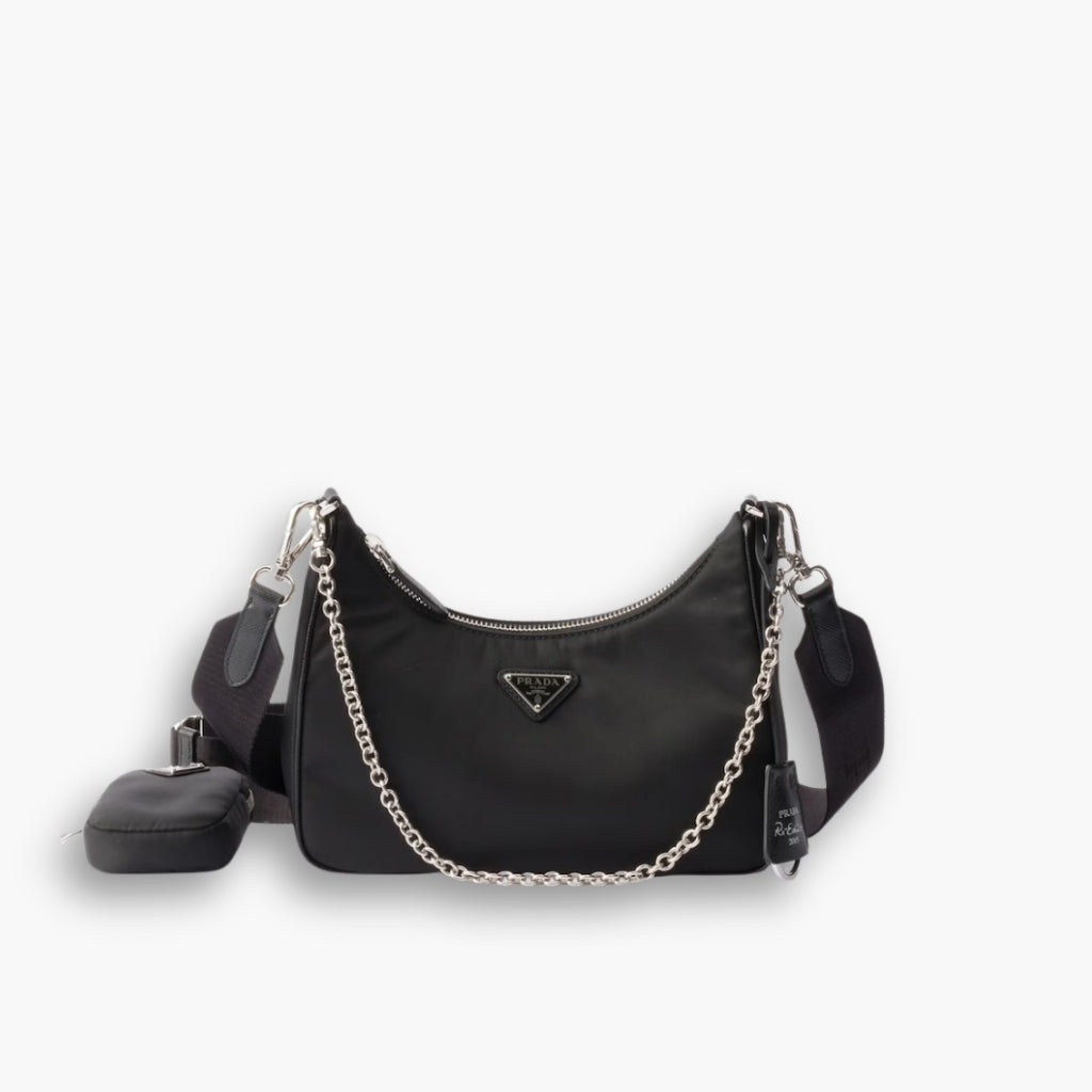 Prada Re Edition 2005 Re Nylon Bag Black 26cm