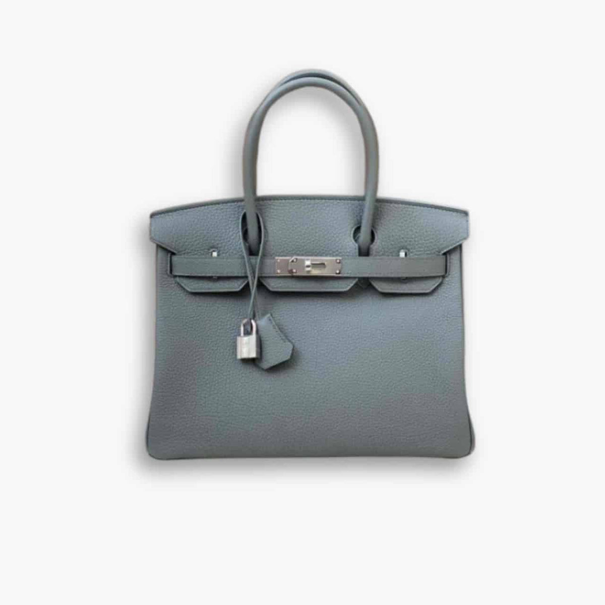 Hermes Birkin 30 Bag Epsom Silver Hardware Blue 30Cm