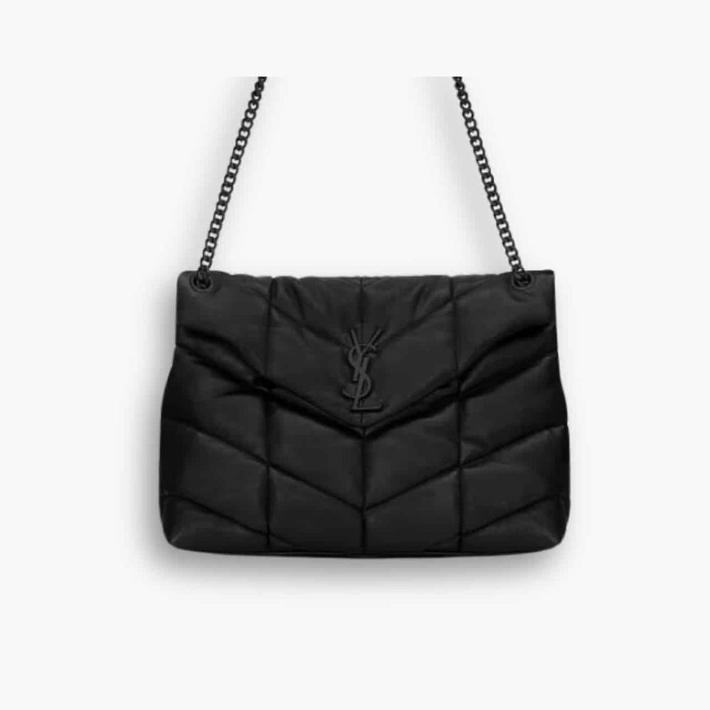 Saint Laurent Puffer Medium Black 35Cm 5774751el081000