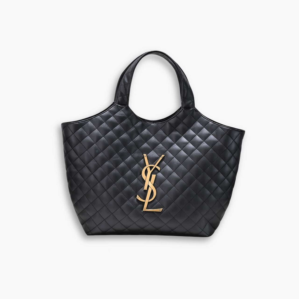 Saint Laurent Icare Maxi Shopping Bag Black 50cm