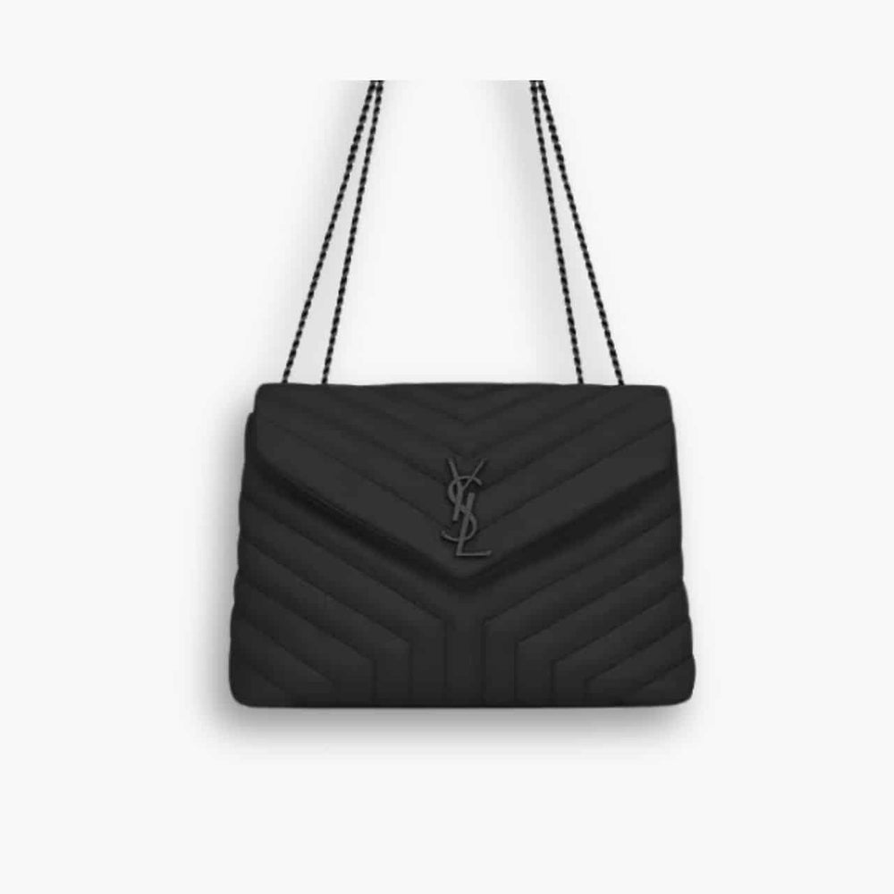 Saint Laurent Loulou Medium Black 32cm 574946dv7281000
