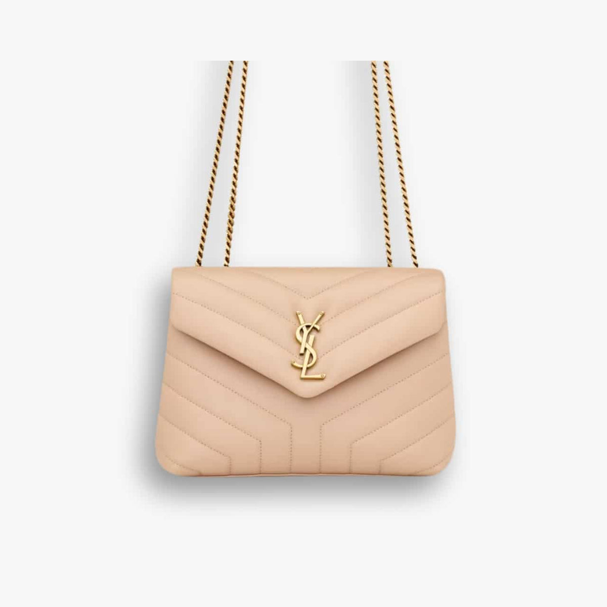 Saint Laurent Loulou Small Dark Beige 25cm