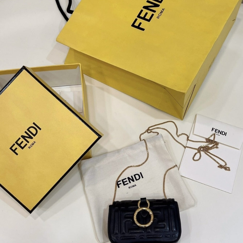 Fendi Baguette Bag Black 10cm 7AR844AAJDF0KUR