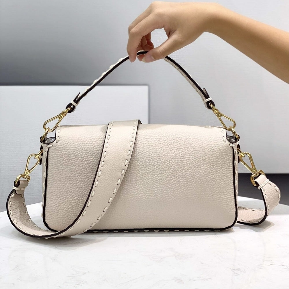 Fendi Baguette White Selleria 27cm 8BR600ARBBF1JBP