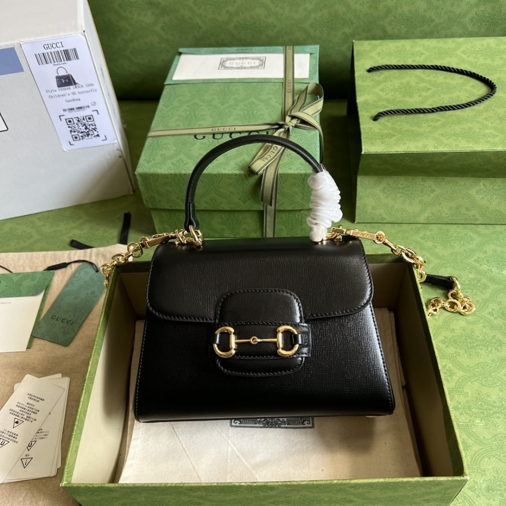 Gucci Horsebit 1955 Bag 22cm Black 703848 AAA7G 1000