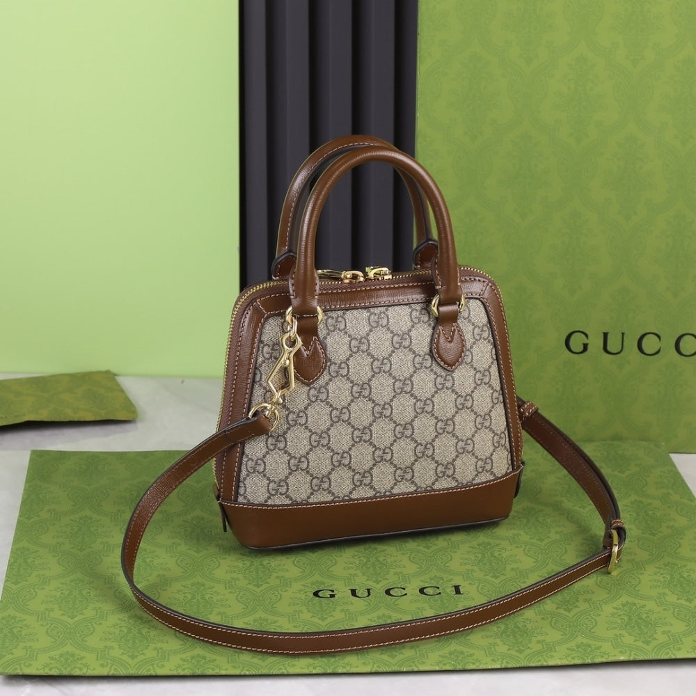 Gucci Horsebit 1955 Bag Brown 20cm 640716 92TCG 8563