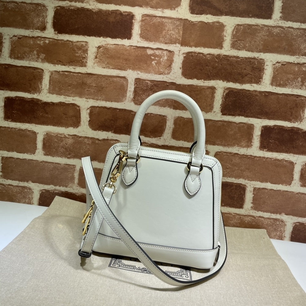 Gucci Horsebit 1955 Bag White 20cm