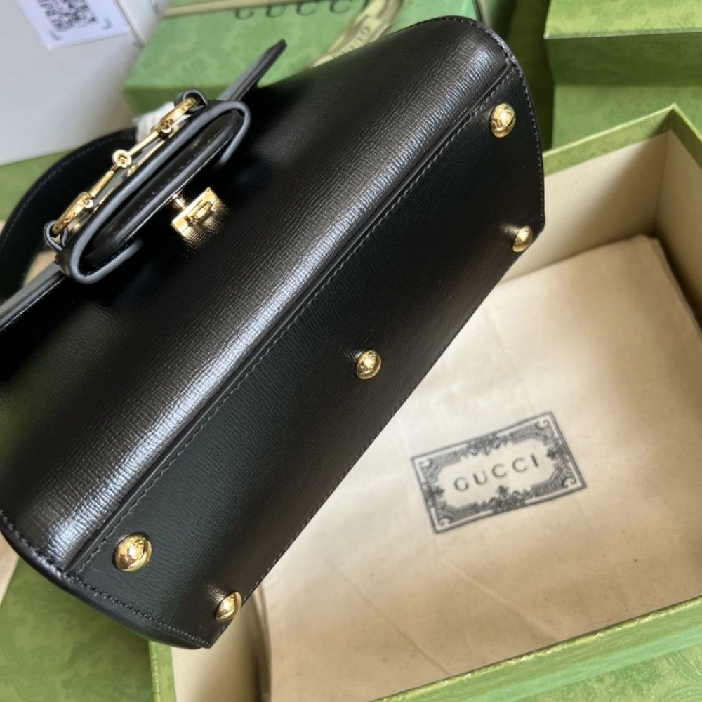 Gucci Horsebit 1955 Bag 22cm Black 703848 AAA7G 1000