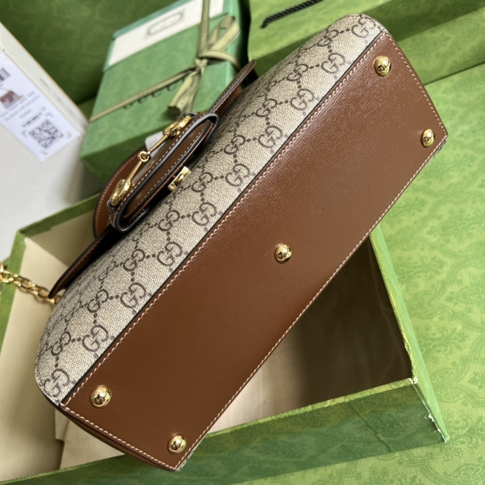 Gucci Horsebit 1955 Bag Ebony Brown 29cm 702049 9AAAJ 8563