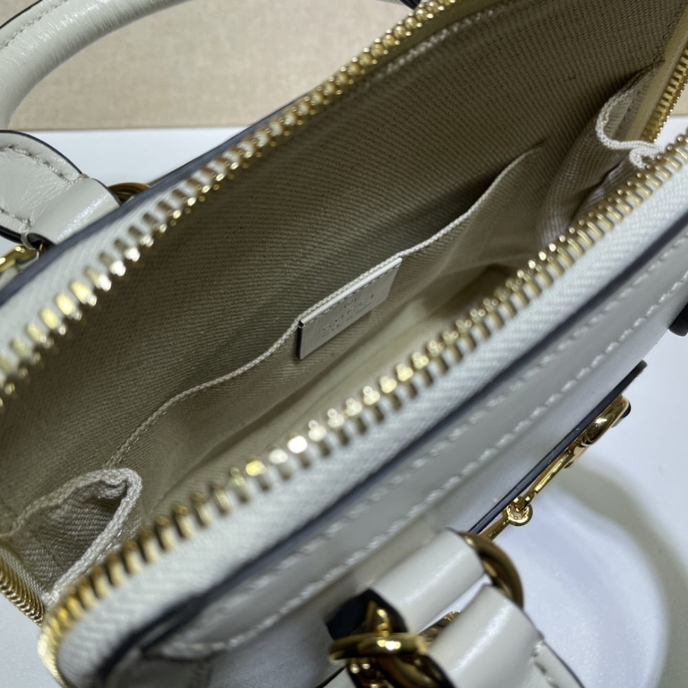 Gucci Horsebit 1955 Bag White 20cm