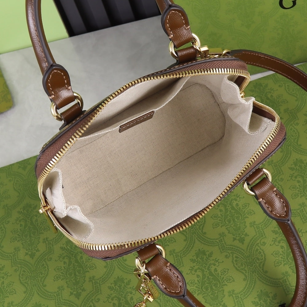 Gucci Horsebit 1955 Bag Brown 20cm 640716 92TCG 8563