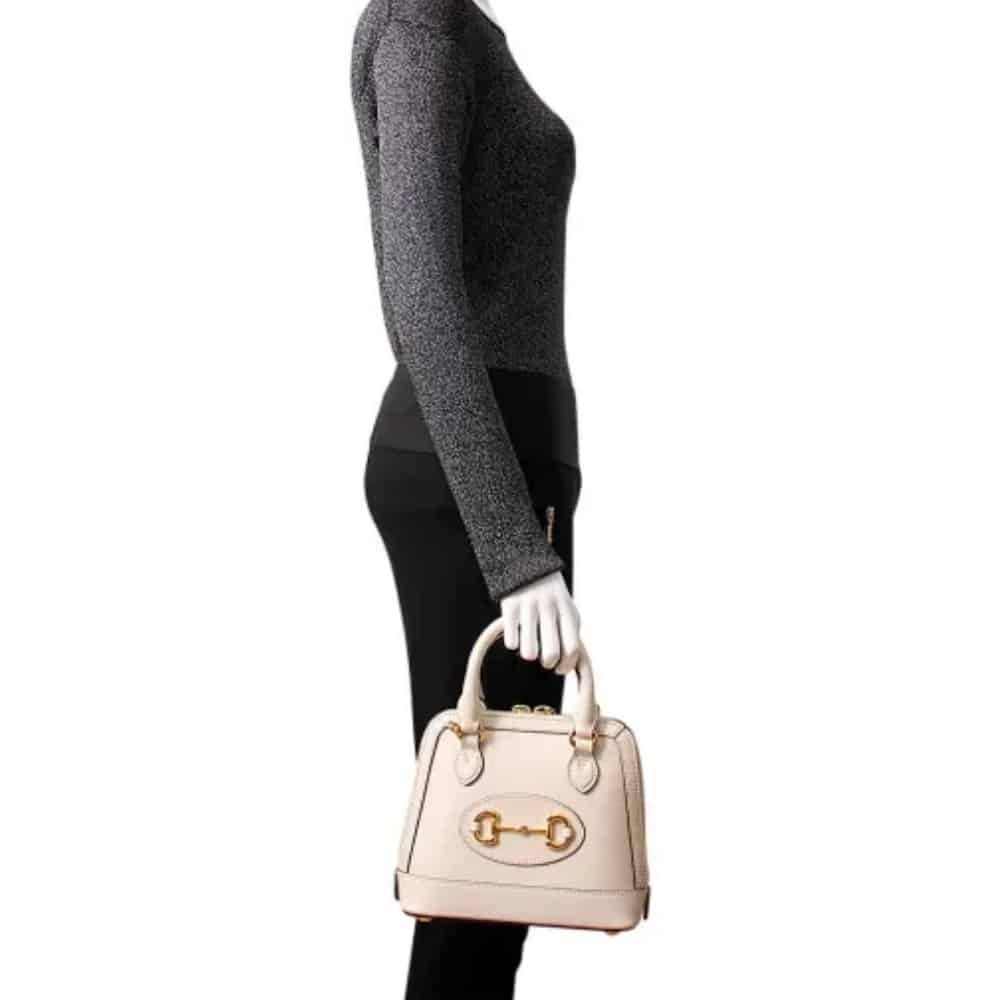 Gucci Horsebit 1955 Bag White 20cm