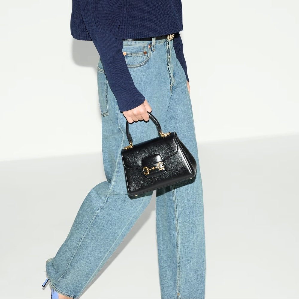 Gucci Horsebit 1955 Bag 22cm Black 703848 AAA7G 1000
