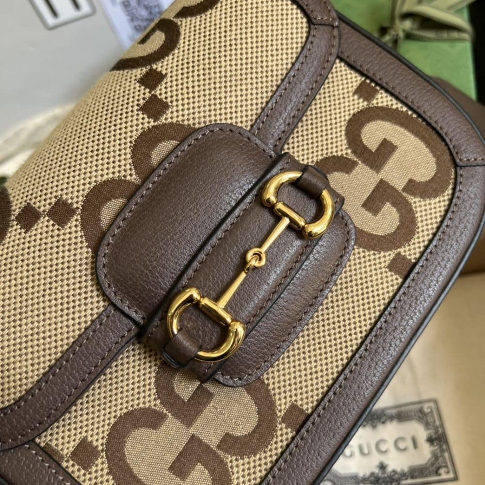 Gucci Horsebit 1955 Mini Bag Brown 20.5cm 658574 UKMDG 2570
