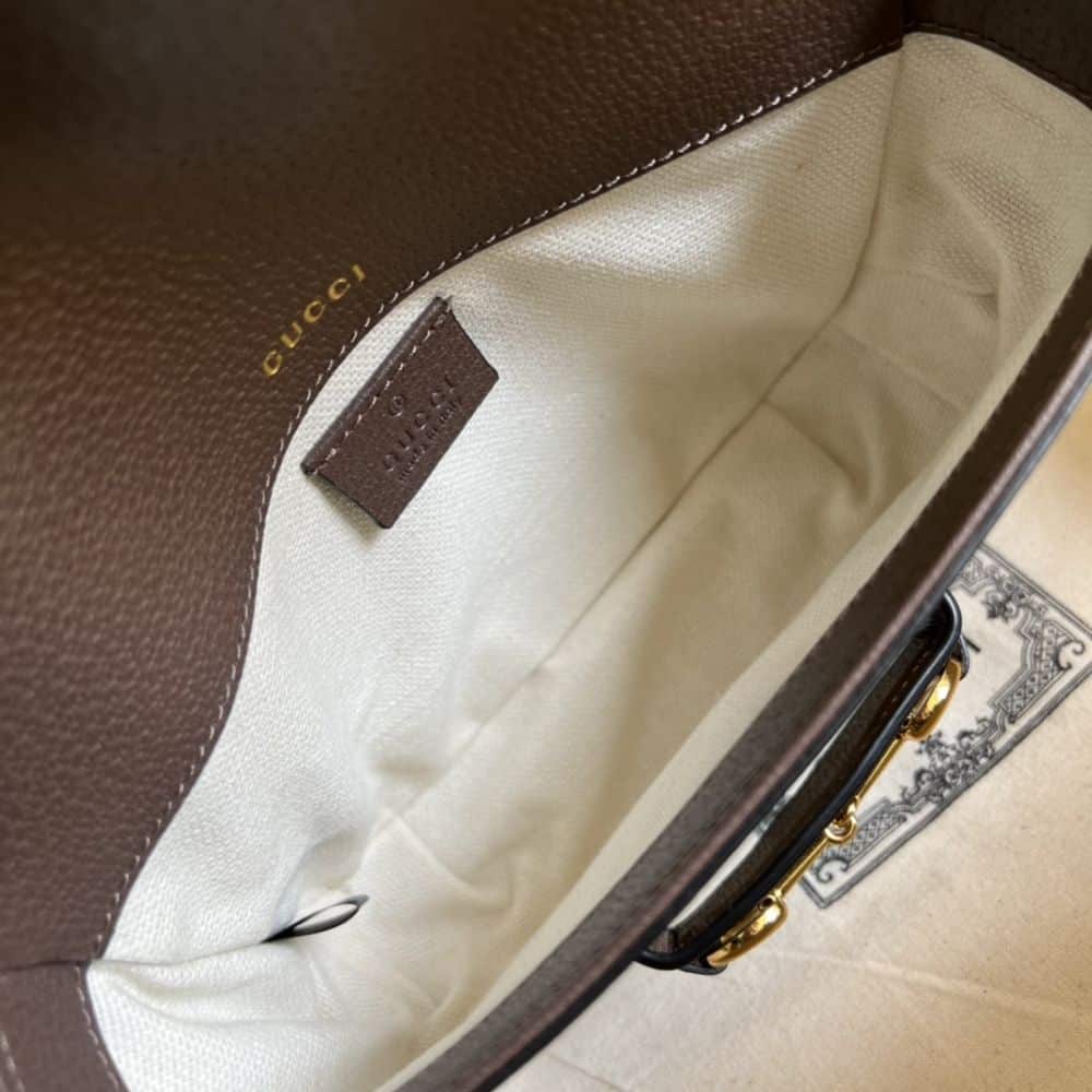 Gucci Horsebit 1955 Mini Bag Brown 20.5cm 658574 UKMDG 2570