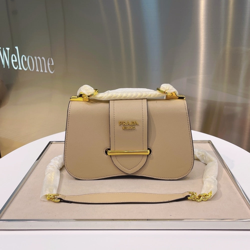 Prada Sidonie Saffiano Beige 24cm 1BD228 2AIX F0770