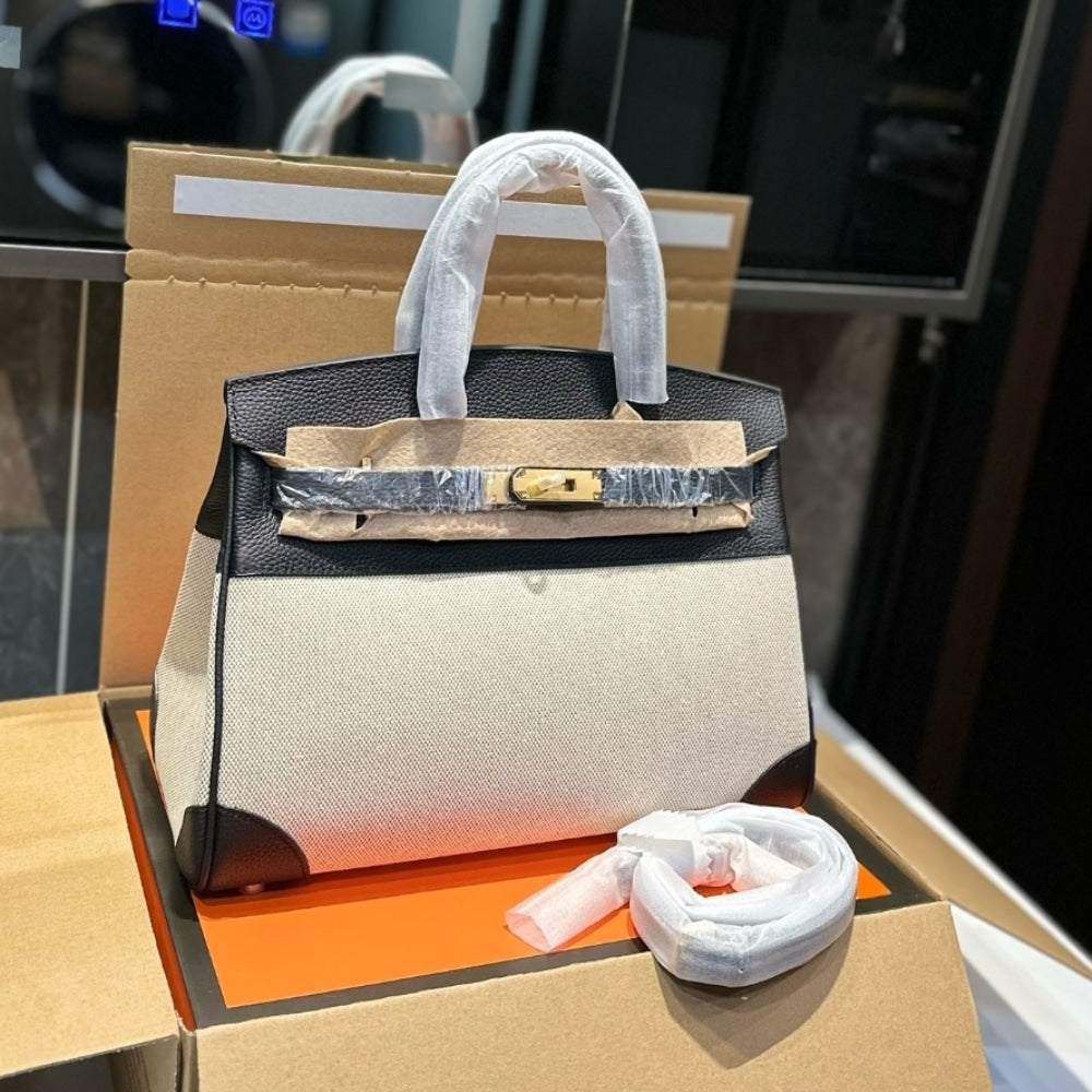 Hermes Birkin 25 Toile H Black 25cm
