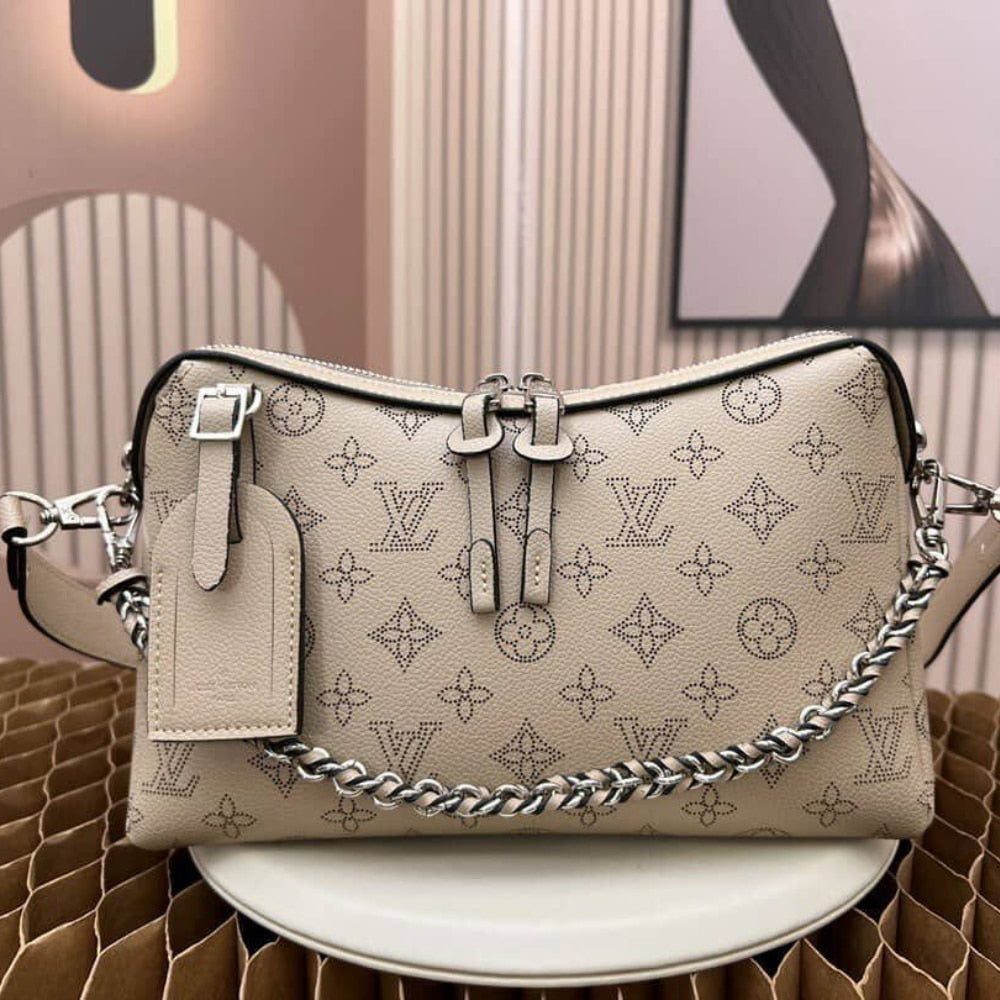 Louis Vuitton Hand It All PM Mahina Leather Galet Grey 29Cm M24255
