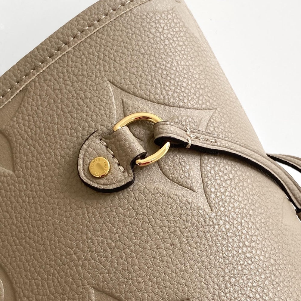 Louis Vuitton Neverfull MM Monogram Empreinte Turtledove Gray 31cm M45686