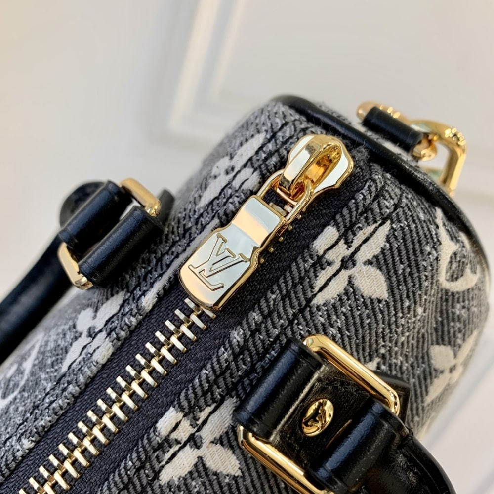 Louis Vuitton Nano Speedy Monogram in Denim 16cm