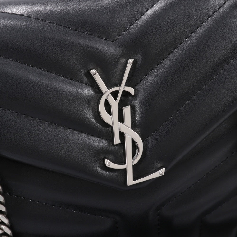 Saint Laurent Loulou Small Black Nickel 25cm