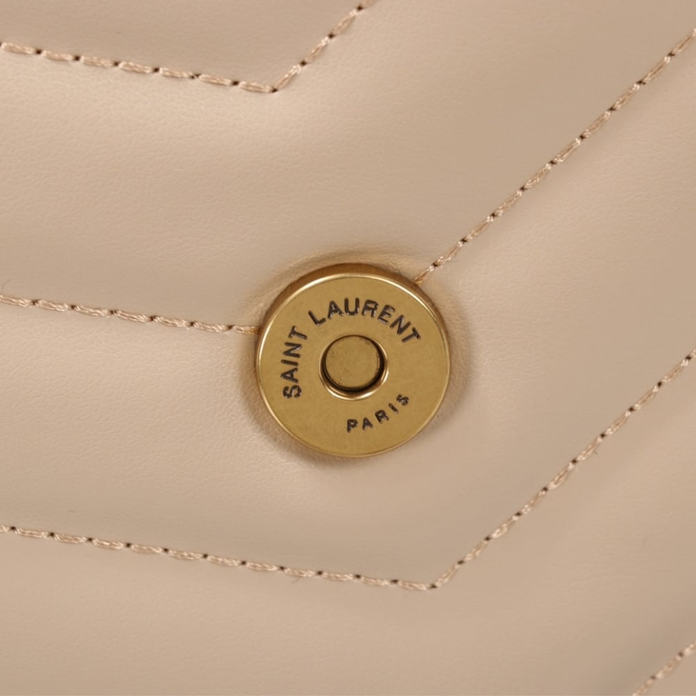 Saint Laurent Loulou Small Dark Beige 25cm