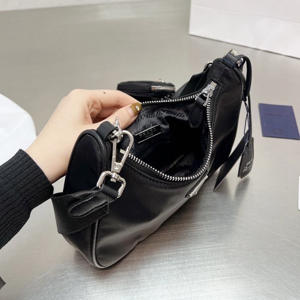 Prada Re Edition 2005 Re Nylon Bag Black 22cm 1BH204 R064 F0002 V V9L