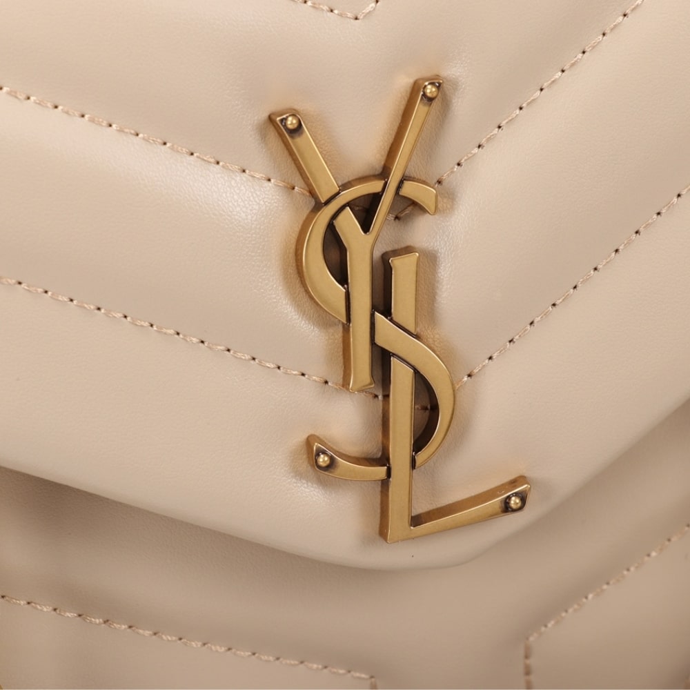 Saint Laurent Loulou Small Dark Beige 25cm