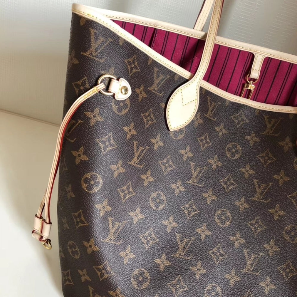 Louis Vuitton Neverfull MM Bag Pivoine Pink 31cm M41178