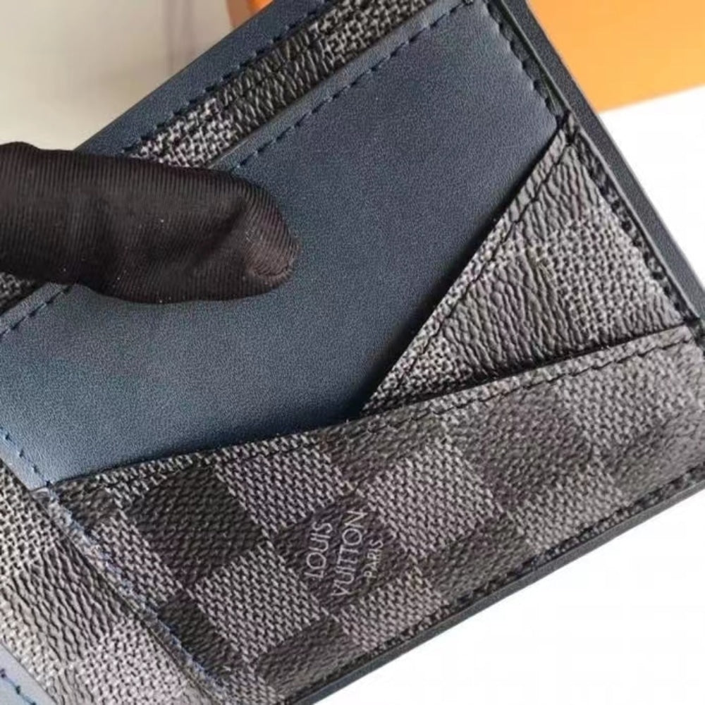 Louis Vuitton Multiple Wallet Navy Blue 11cm N63260