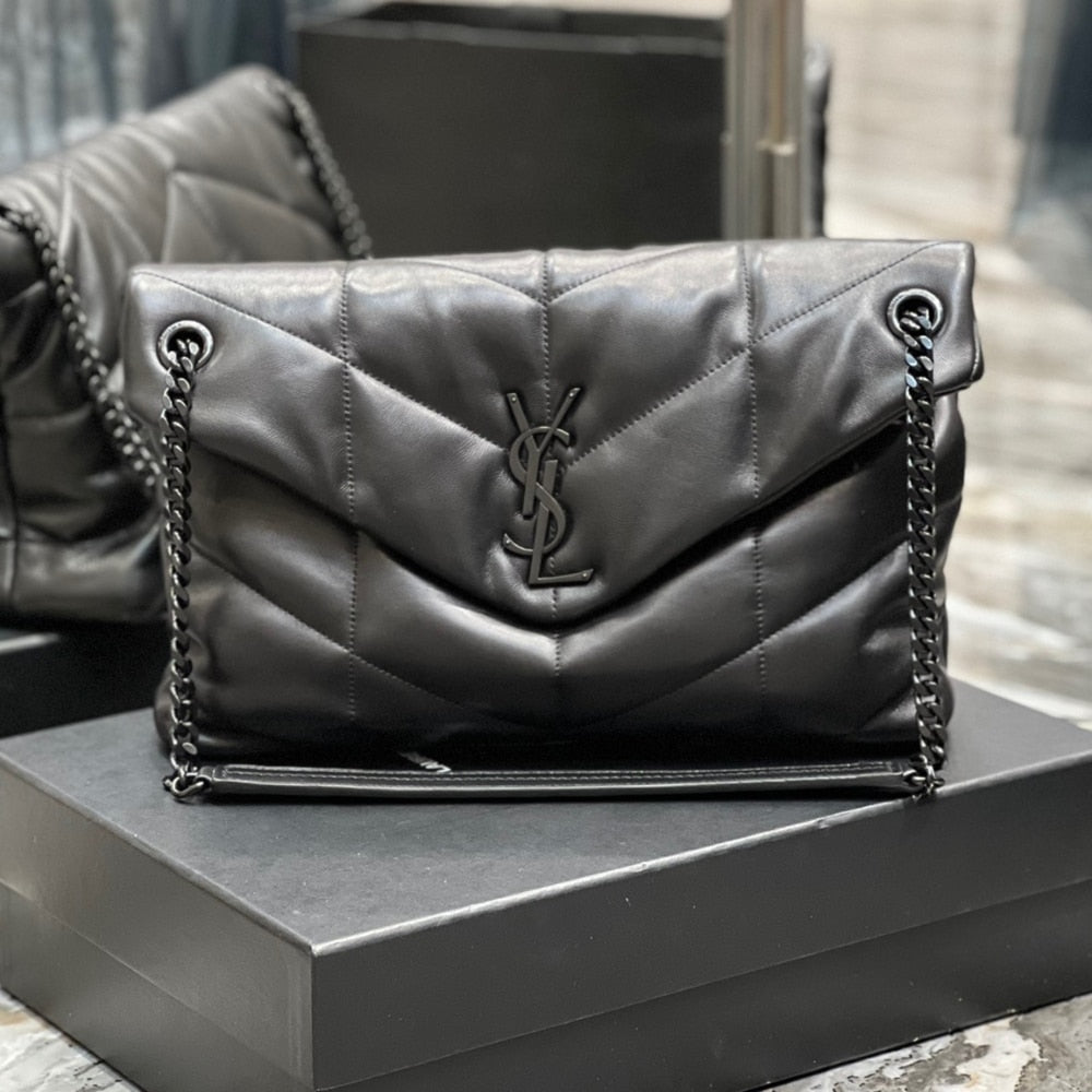 Saint Laurent Puffer Medium Black 35Cm 5774751el081000