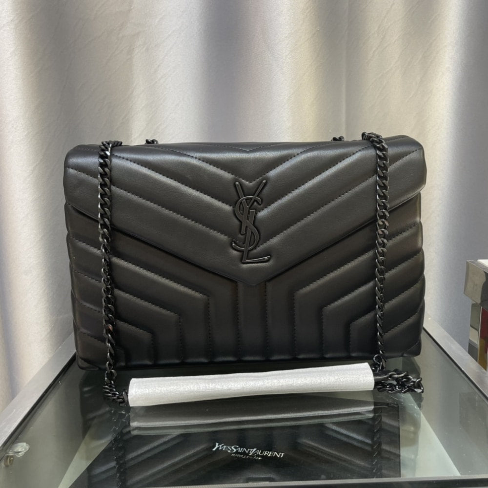 Saint Laurent Loulou Medium Black 32cm 574946dv7281000
