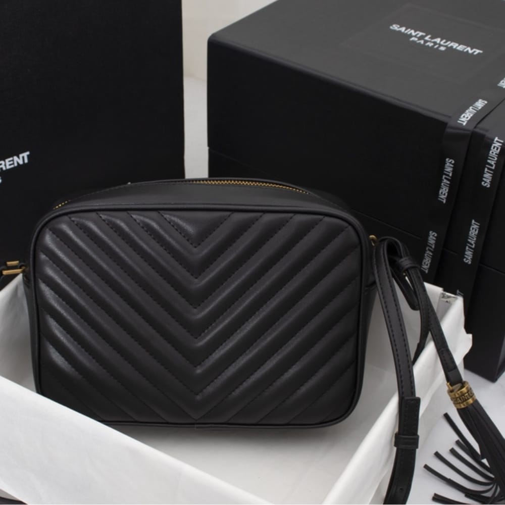 Saint Laurent Lou Camera Bag Black 23cm