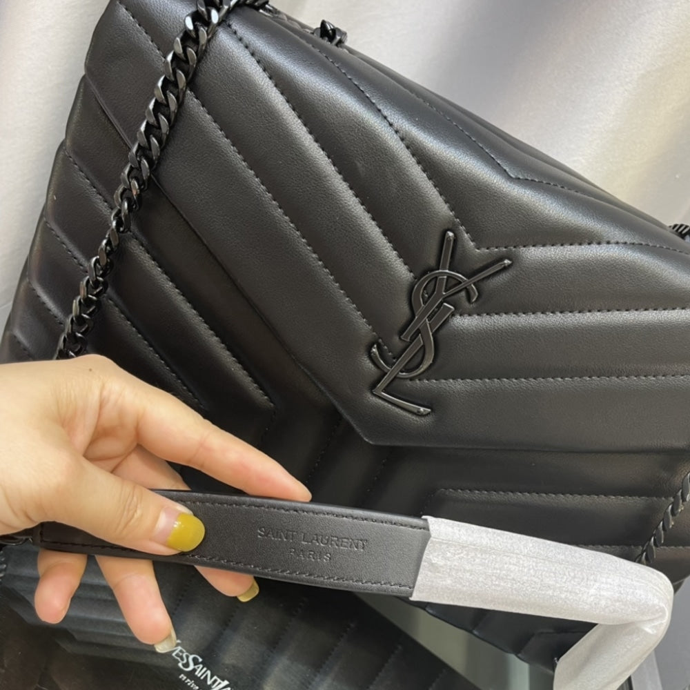 Saint Laurent Loulou Medium Black 32cm 574946dv7281000