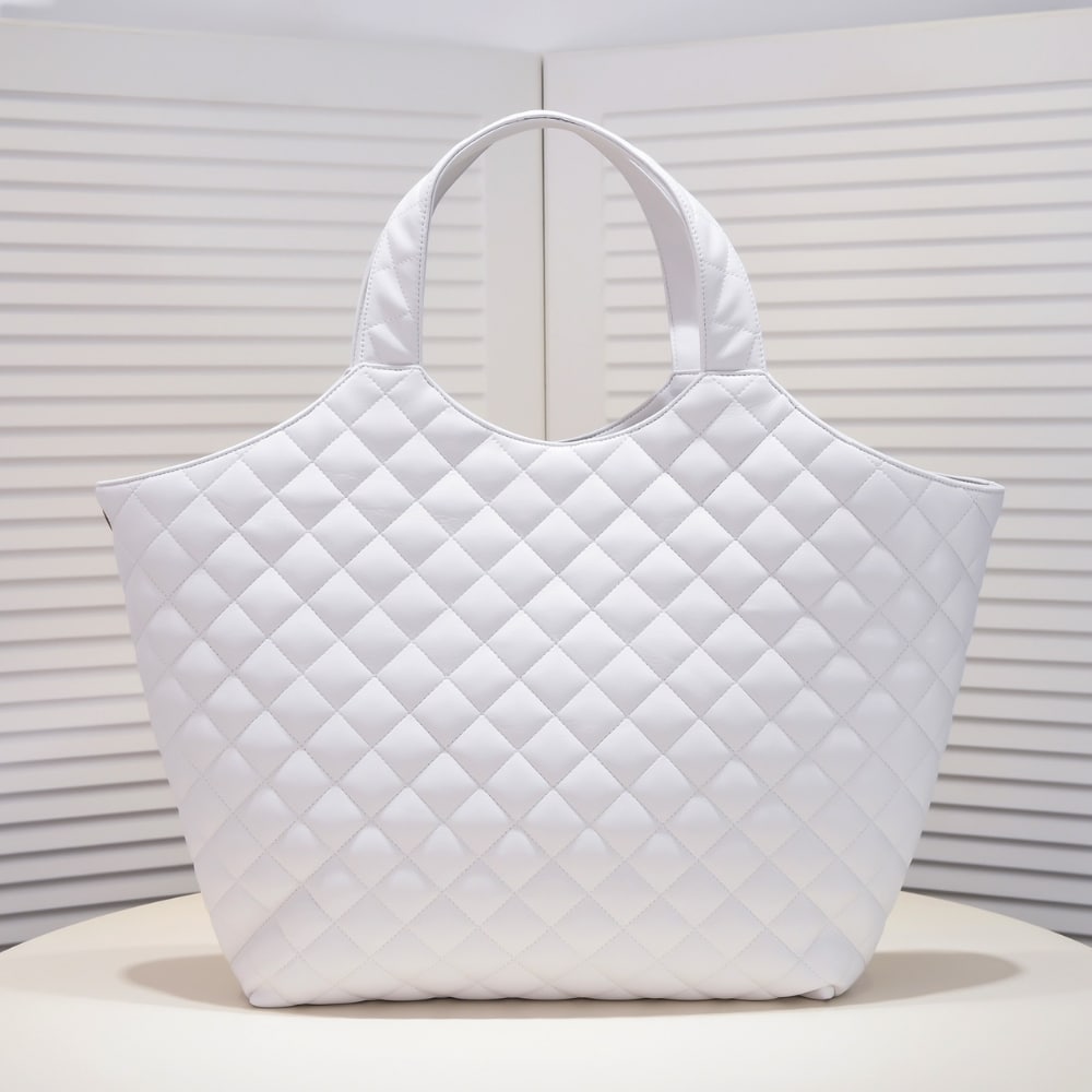 Saint Laurent Icare Maxi Shopping Bag White 50Cm