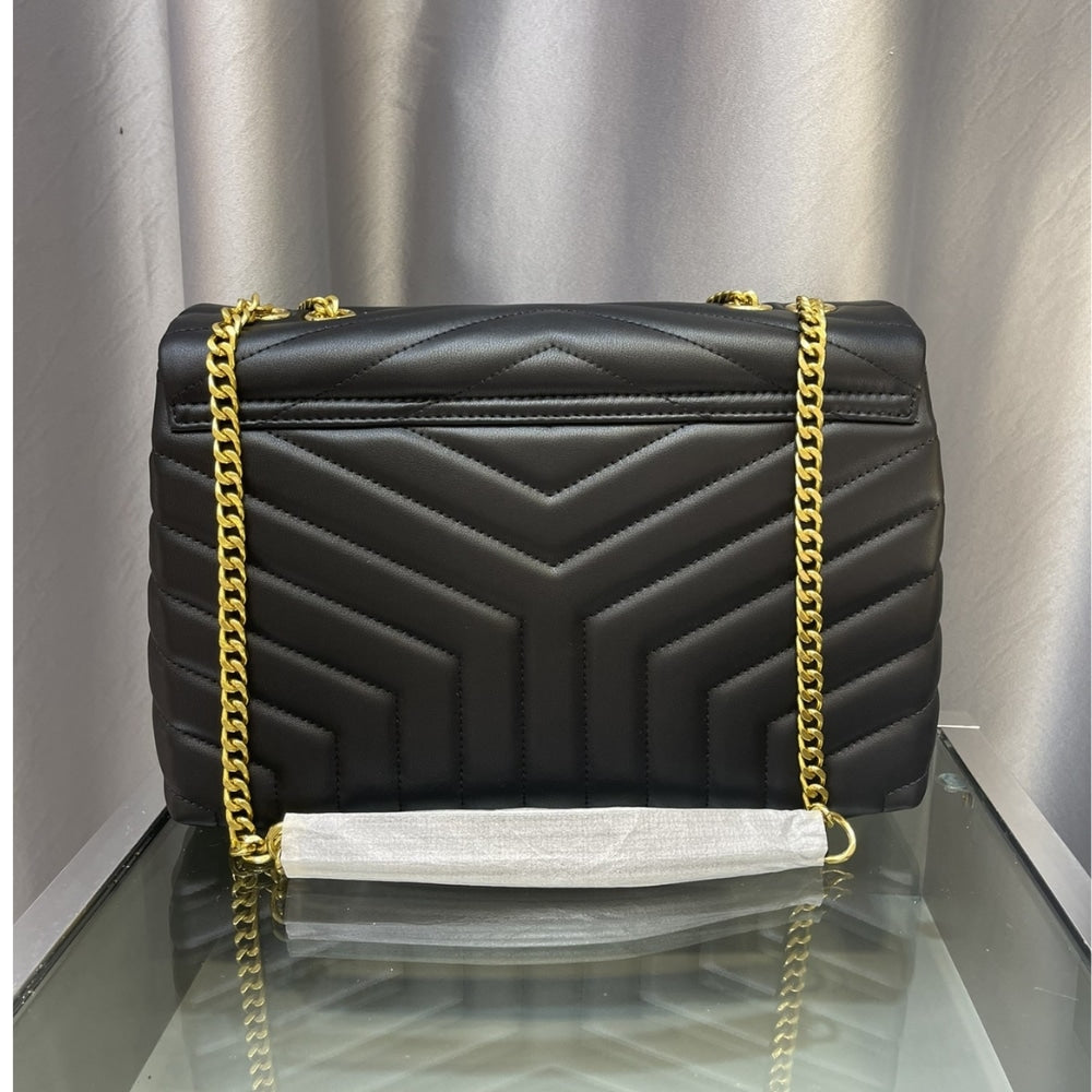 Saint Laurent Loulou Medium Black 32cm 574946dv7271000