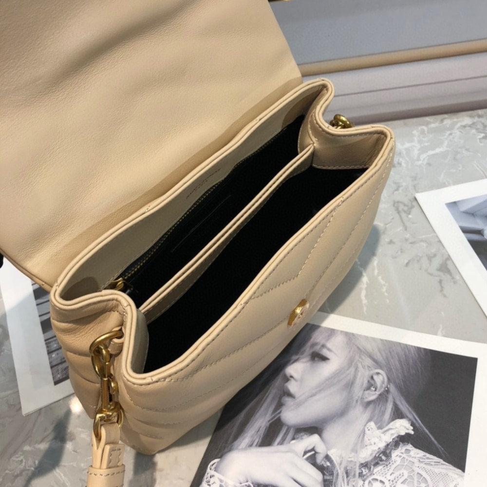 Saint Laurent Toy Loulou Beige 20Cm 678401DV7072721