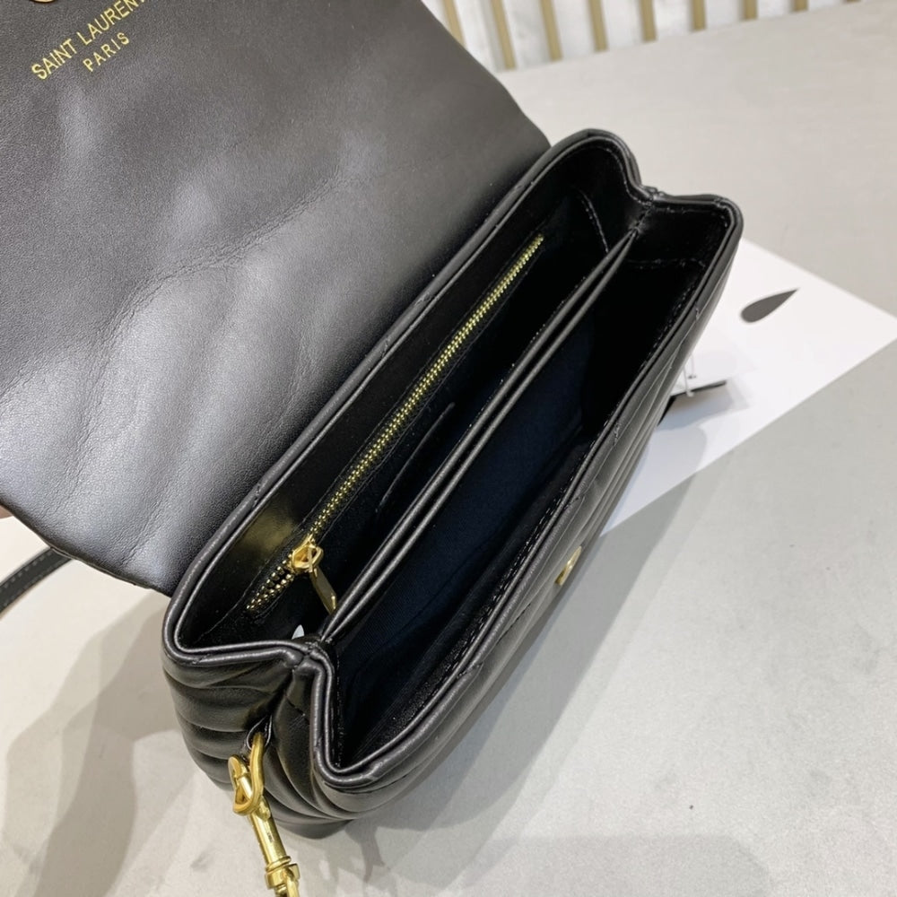 Saint Laurent Toy Loulou Black 20Cm 678401DV7071000