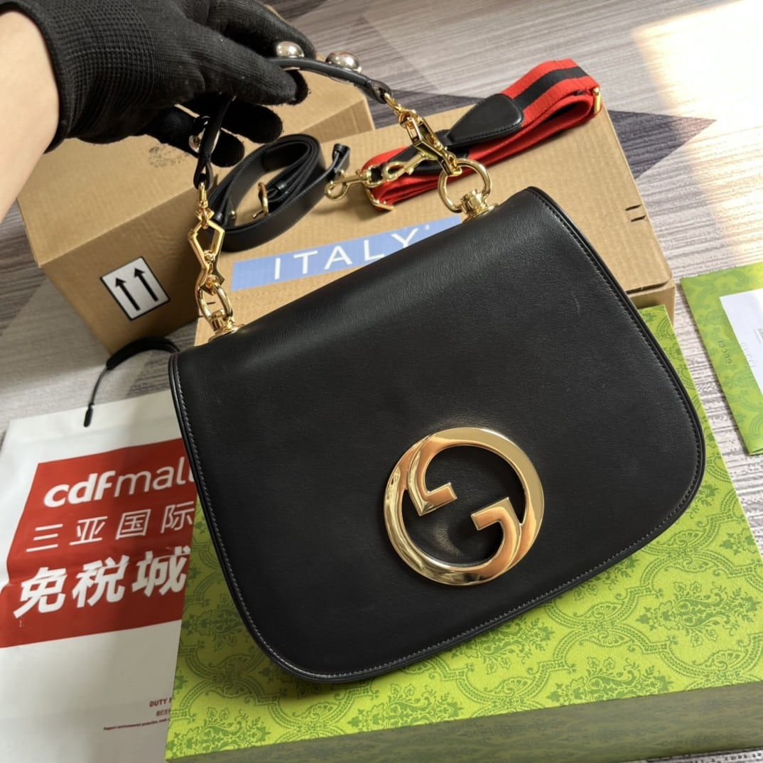 Mirror Quality – Gucci Blondie Medium Bag Black 29Cm 699210 UXXAG 1064