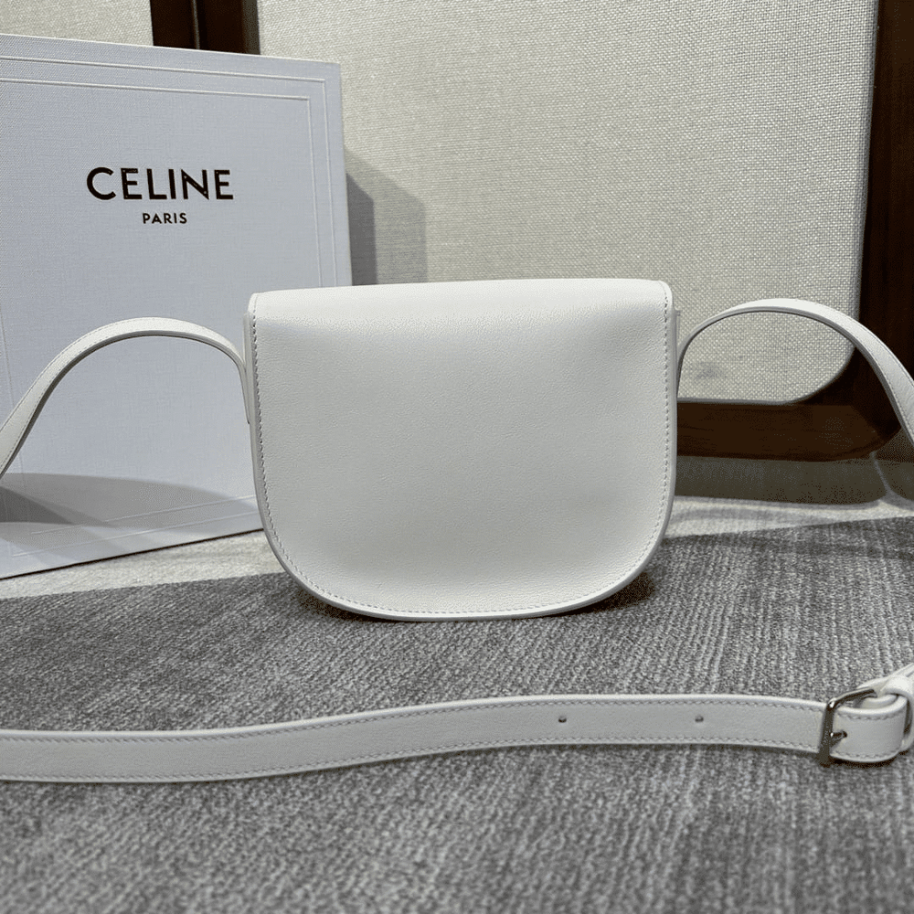 Mirror Quality – Celine Folco Cuir Triomphe In White