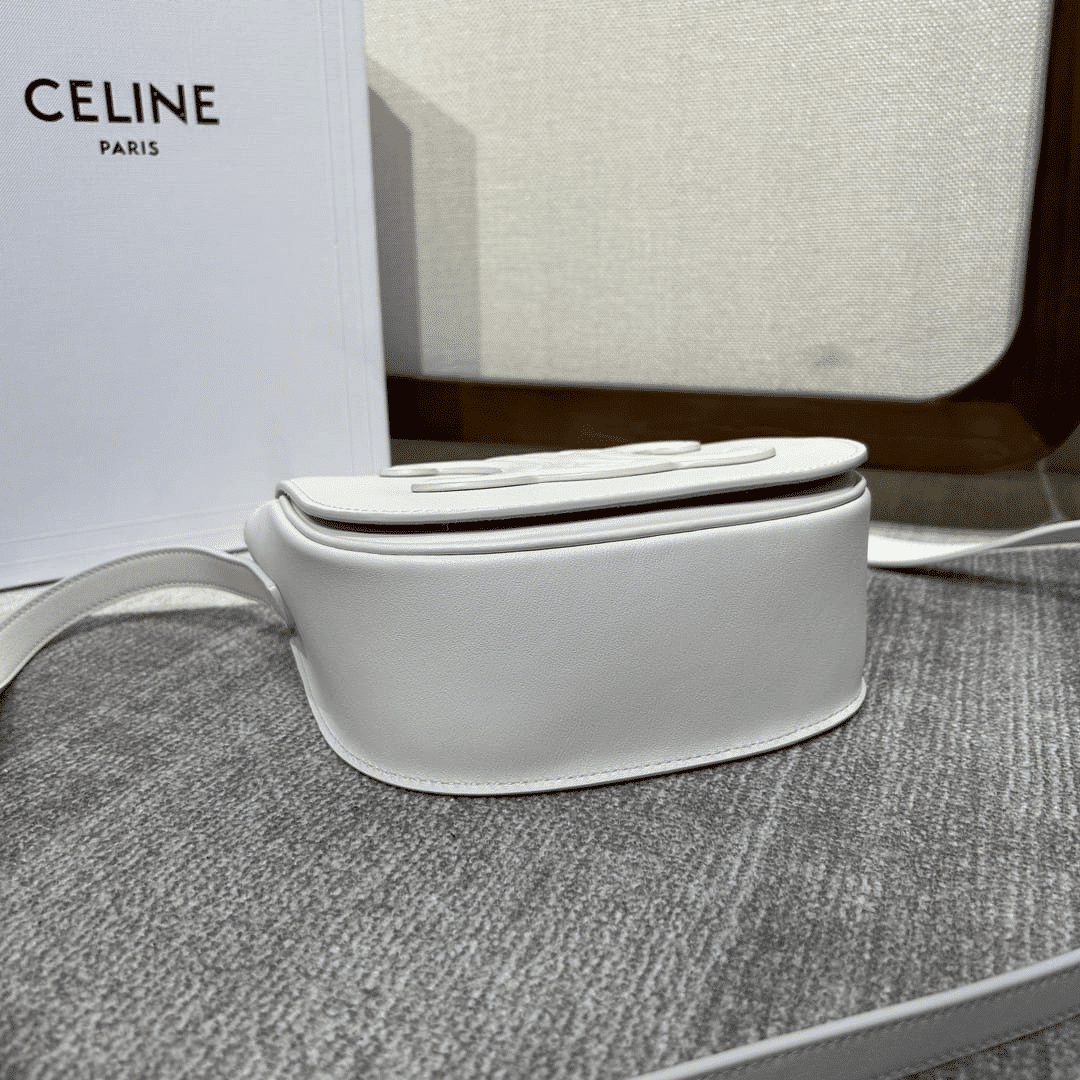 Mirror Quality – Celine Folco Cuir Triomphe In White