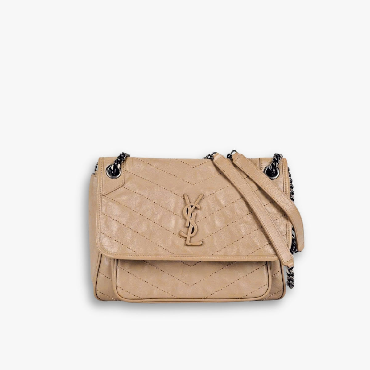 Saint Laurent Niki Medium In Vintage Beige 28cm