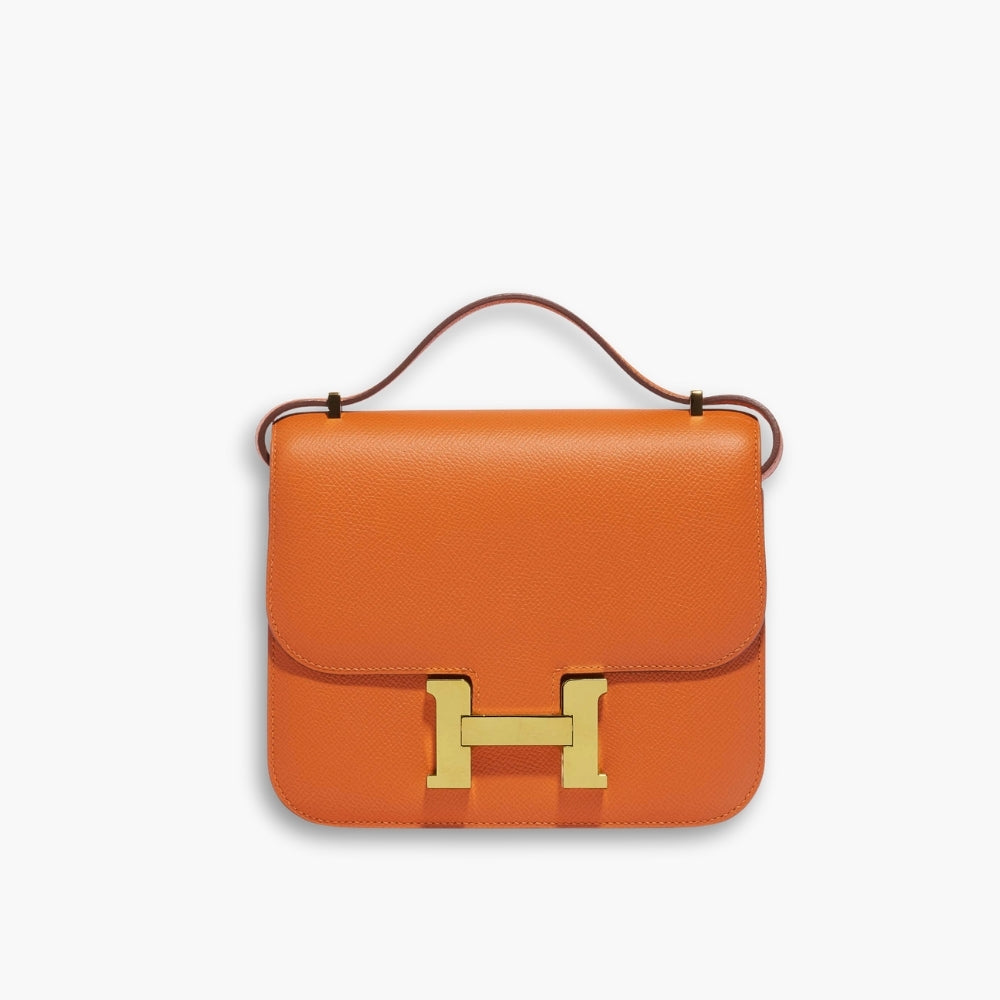 Hermes Mini Constance Epsom Orange 18cm