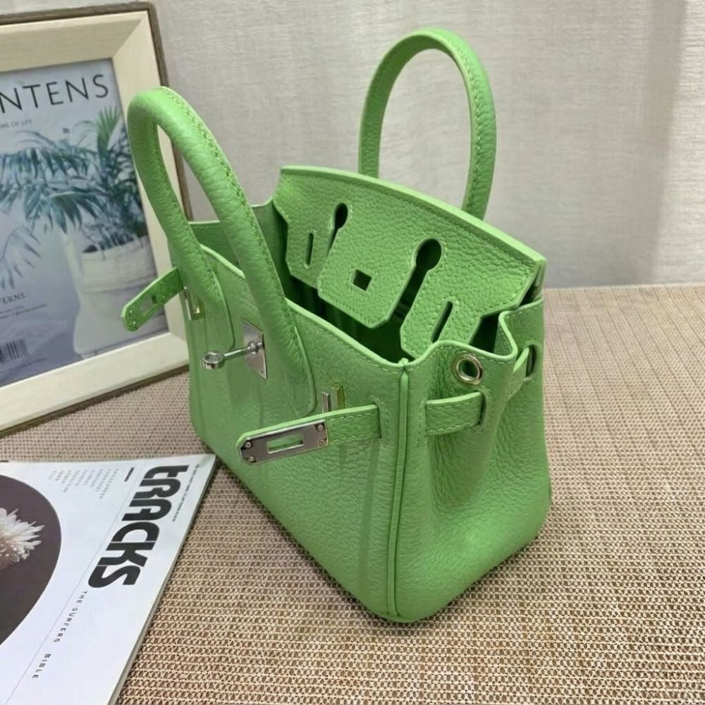 Hermès Birkin B25 Togo Grenat Green 20cm
